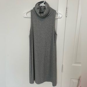 Leith Turtle Neck Dress in Heather Grey